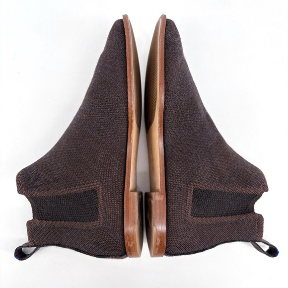 ROTHY'S | The Merino Wool Chelsea Ankle Boot in Cocoa Brown | Sz 7.5 - Picture 12 of 15